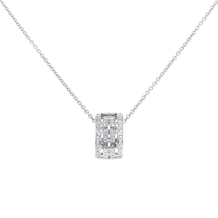 [Noble Jewelry]PARENTESI NECKLACE SILVER DIAMOND