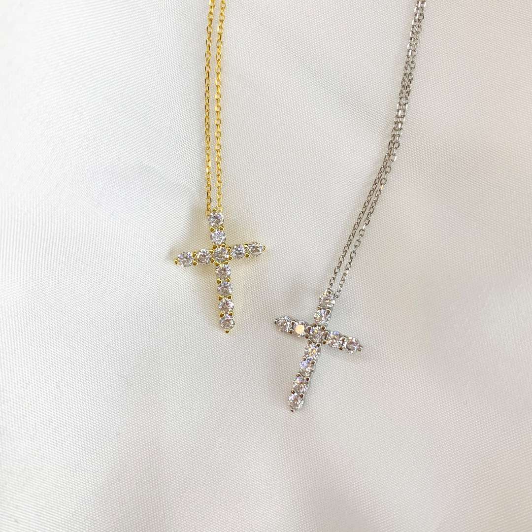 [Noble Jewelry]Unique Cross Shape Necklace