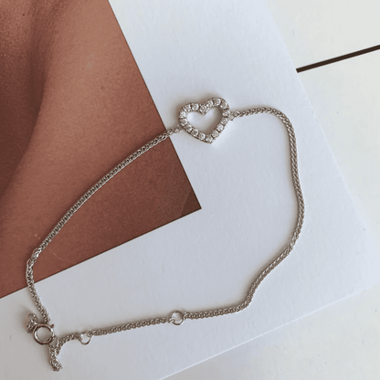 [Noble Jewelry]Heart Shape Lover Bracelet