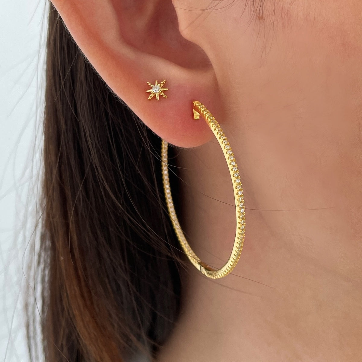 [Noble Jewelry]Popular Large Hoop Earrings