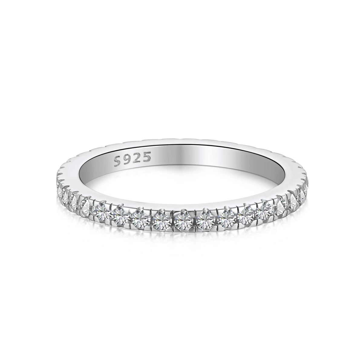 [Noble Jewelry]Delicate Sparkling Round Cut Daily Ring