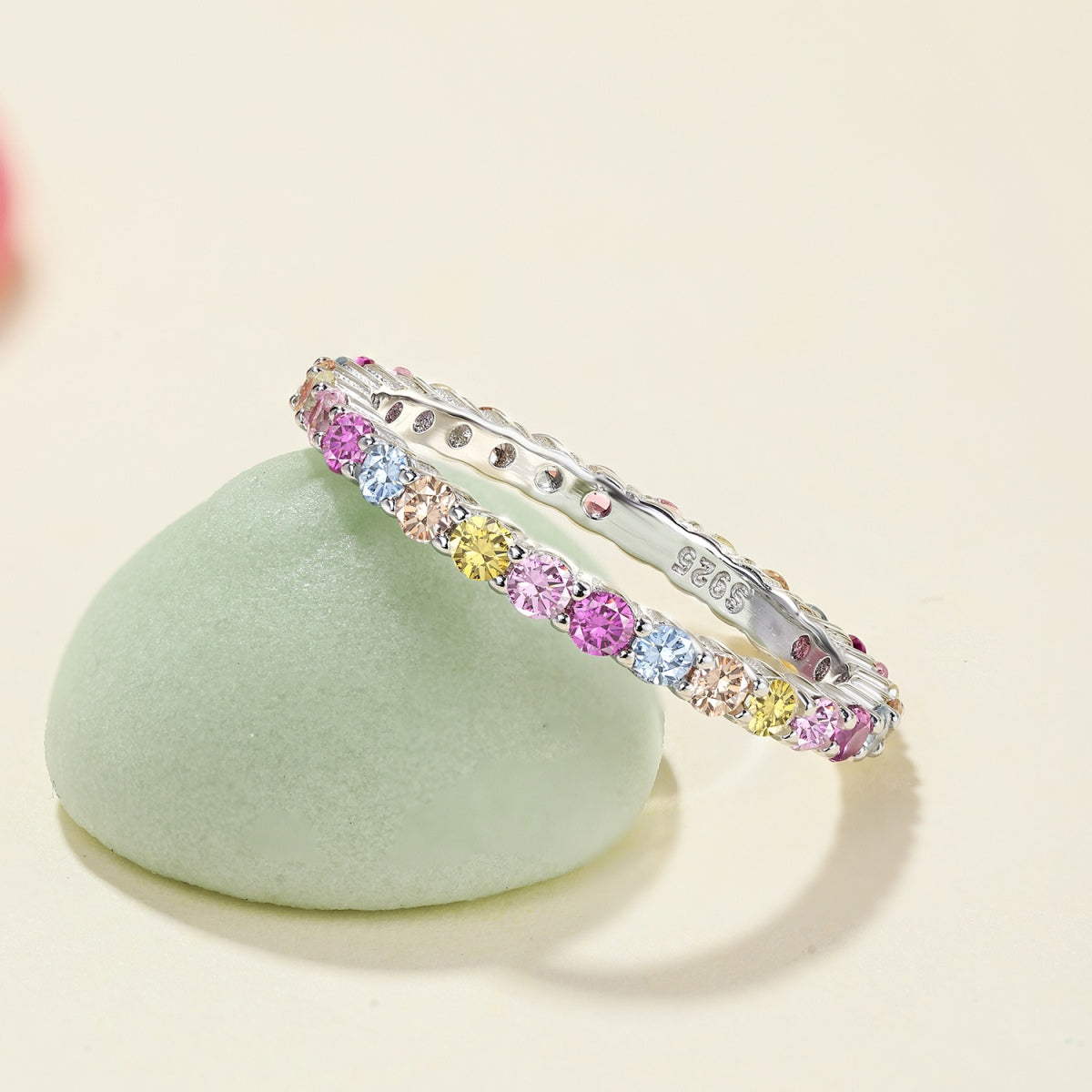 [Noble Jewelry]Elegant Vivid Round Cut Daily Ring