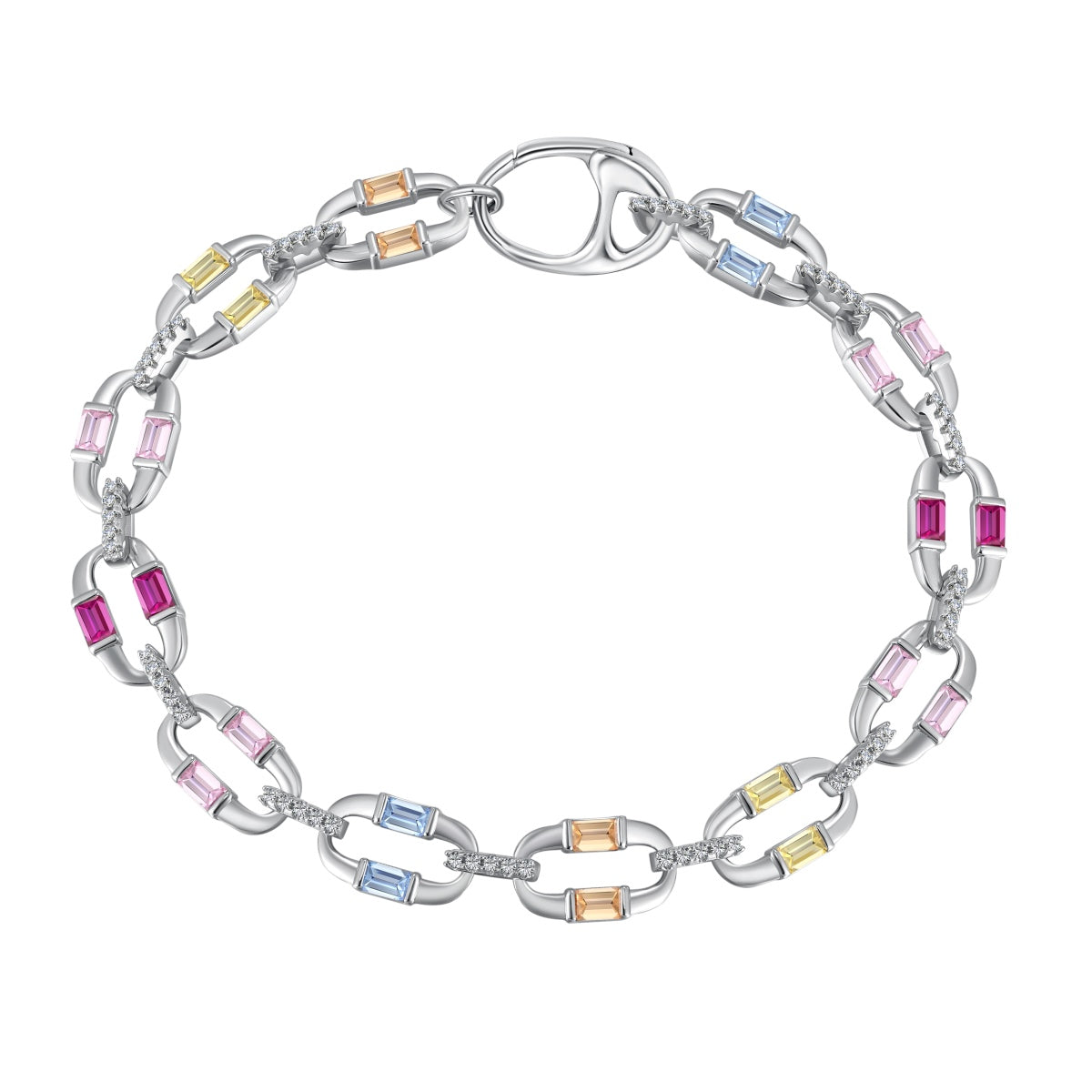 [Noble Jewelry]Dazzling Colorful Daily Bracelet