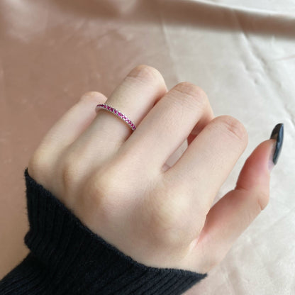 [Noble Jewelry]Delicate Sparkling Round Cut Daily Ring