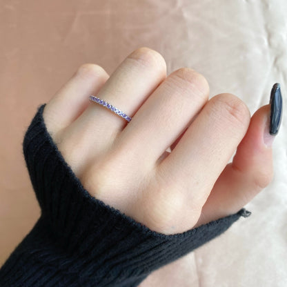 [Noble Jewelry]Delicate Sparkling Round Cut Daily Ring