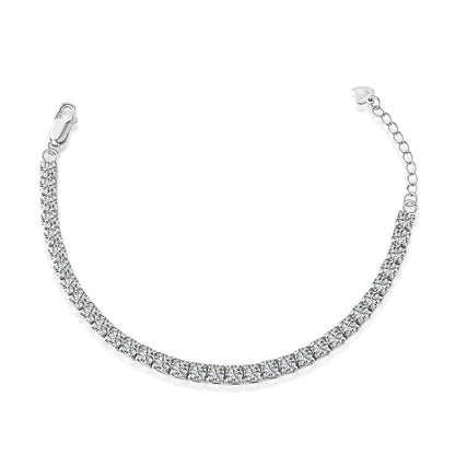 [Noble Jewelry]Sparkling Radiant Princess Cut Tennis Bracelet