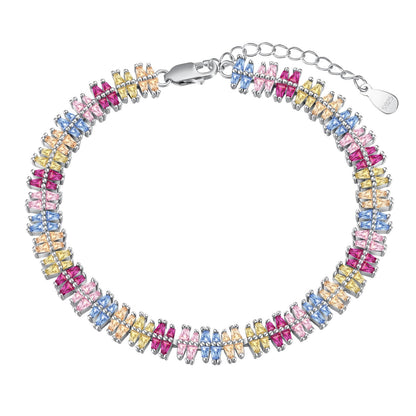 [Noble Jewelry]Sparkling Exquisite Multi Cut Party Bracelet