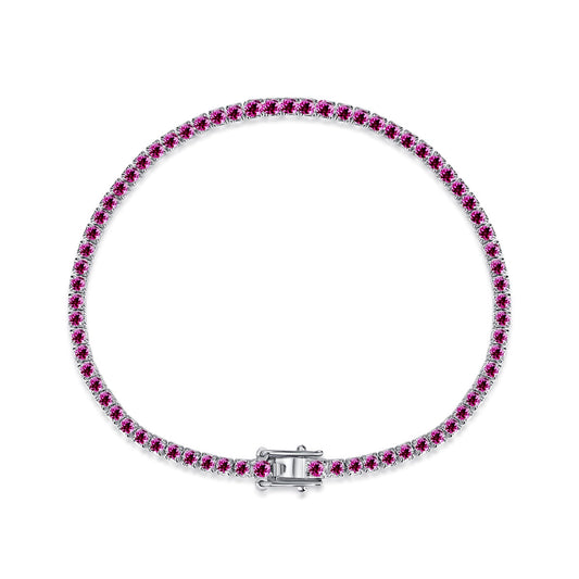 [Noble Jewelry]Dazzling Colorful Round Cut Daily Bracelet