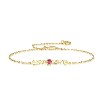 [Noble Jewelry]Romantic Heart Shape Lover Bracelet