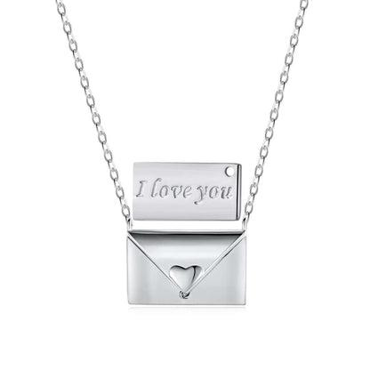 [Noble Jewelry]Envelope Heart Shape Mother's Day Necklace