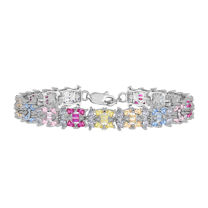 [Noble Jewelry]Delicate Colorful Multi Cut Party Bracelet