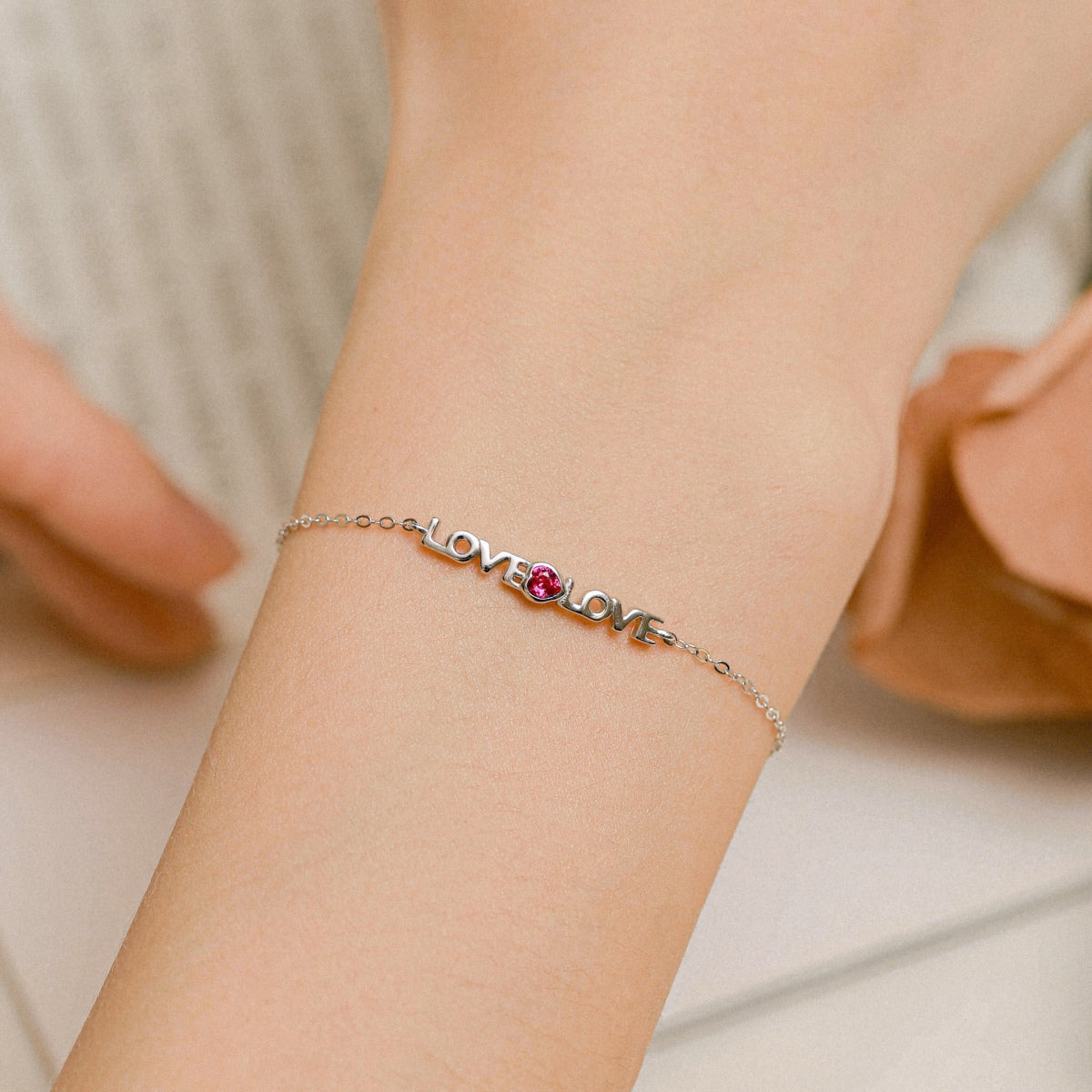 [Noble Jewelry]Romantic Heart Shape Lover Bracelet