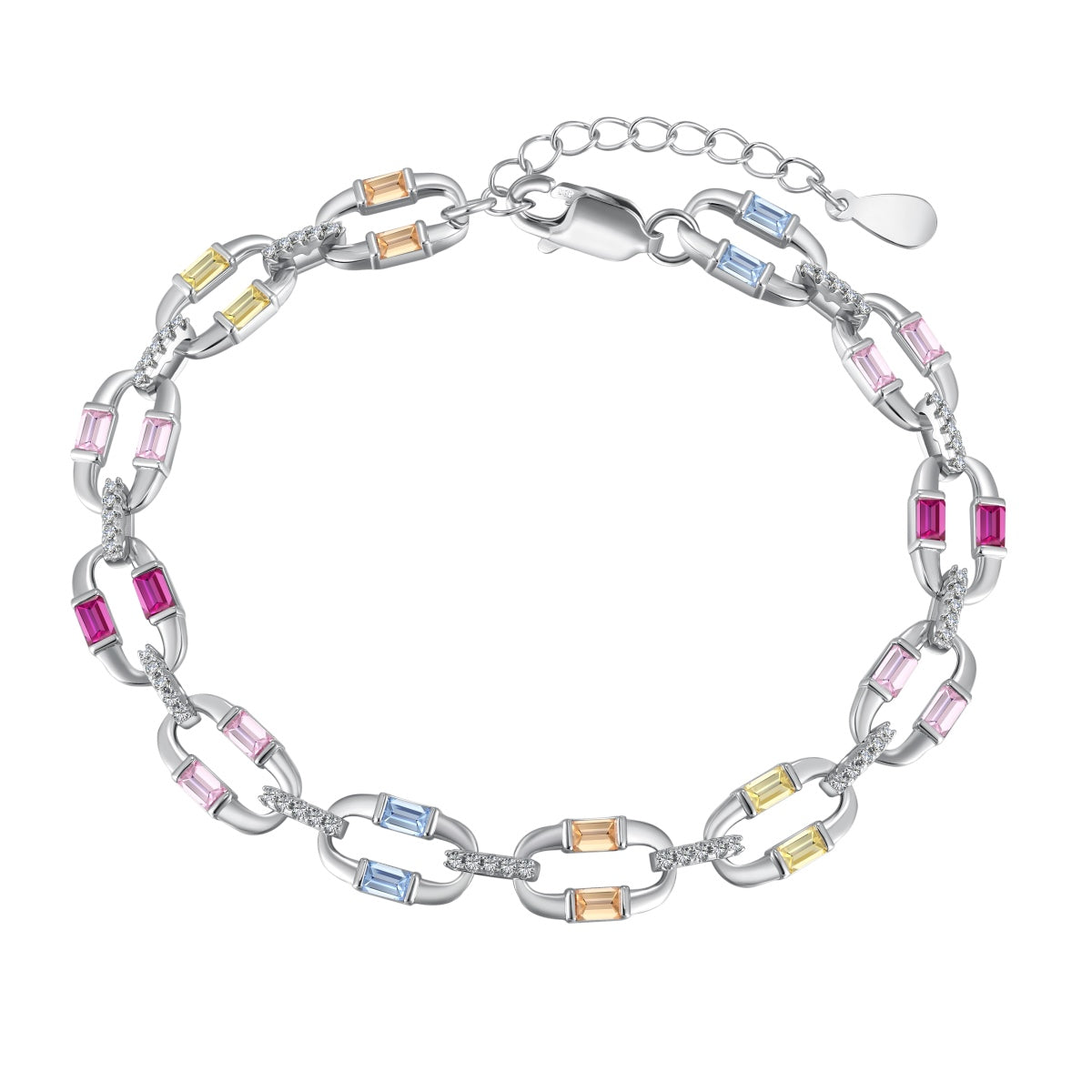 [Noble Jewelry]Dazzling Colorful Daily Bracelet