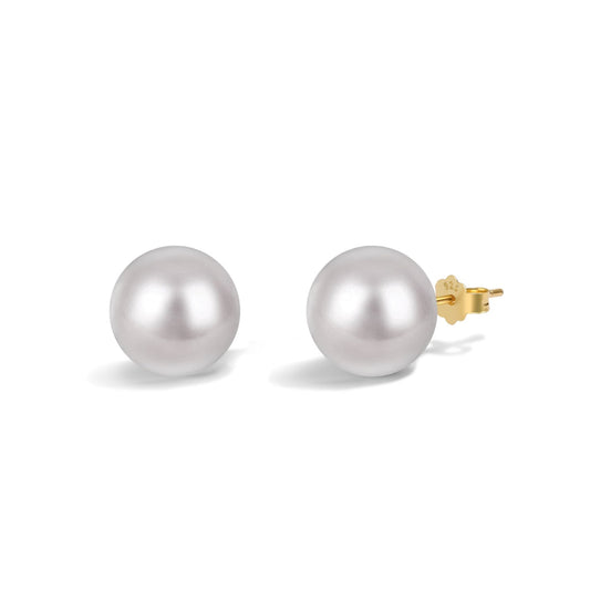 [Noble Jewelry]Delicate Pearl Earrings