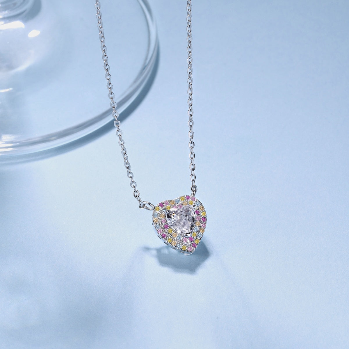 [Noble Jewelry]Exquisite Heart Shape Necklace