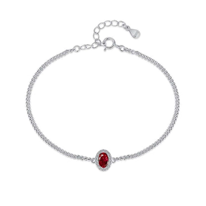 [Noble Jewelry]Exquisite Oval Shape Bracelet