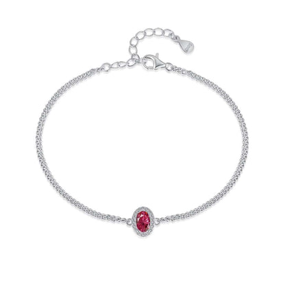 [Noble Jewelry]Exquisite Oval Shape Bracelet