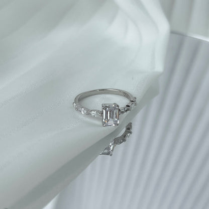 [Noble Jewelry]1.0 Carat Dainty Resplendent Radiant Cut Daily Ring