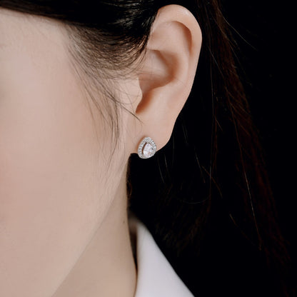 [Noble Jewelry]Luxurious Water Drop Shape Earrings