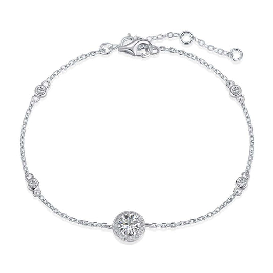 [Noble Jewelry]Dazzling Round Cut Shape Bracelet