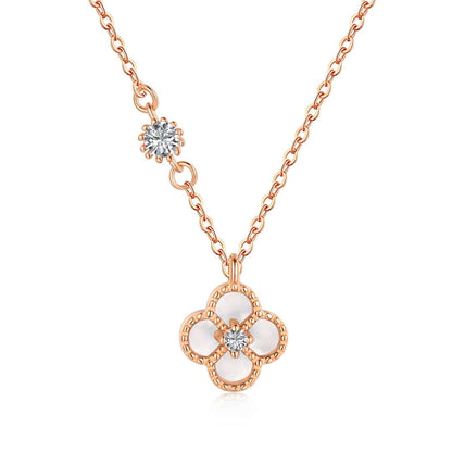 [Noble Jewelry]Delicate Flower Shape Necklace