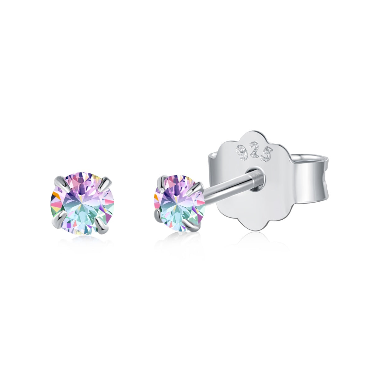 [Noble Jewelry]Delicate Solitaire Earrings