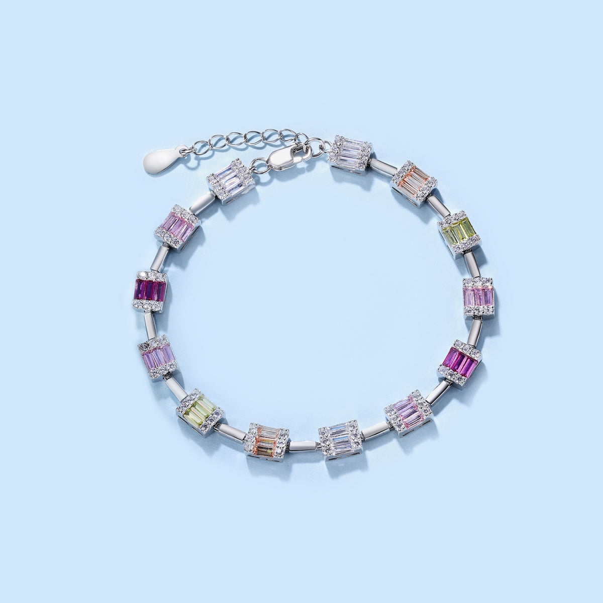 [Noble Jewelry]Dainty Charming Emerald Cut Daily Bracelet