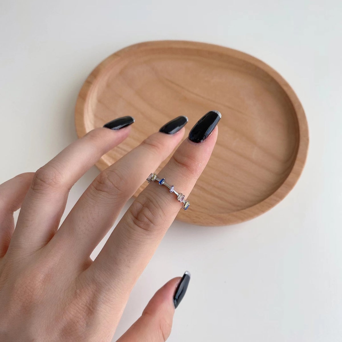 [Noble Jewelry]Unique Trapezoid Cut Daily Ring