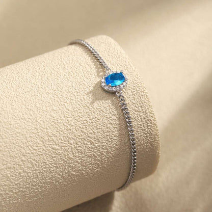 [Noble Jewelry]Exquisite Oval Shape Bracelet