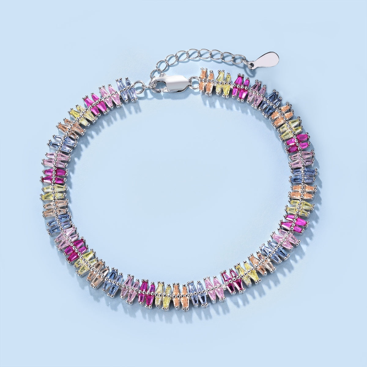 [Noble Jewelry]Sparkling Exquisite Multi Cut Party Bracelet