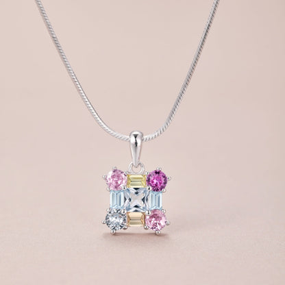 [Noble Jewelry]Gorgeous Multi Colorful Necklace