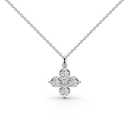 [Noble Jewelry]Four-Leaf Clover And Eight-Pointed Star Necklace