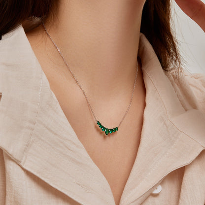 [Noble Jewelry]Dainty Colorful Heart Necklace