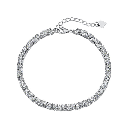 [Noble Jewelry]Dazzling Romantic Heart Shape Lover Bracelet