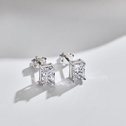 [Noble Jewelry]Radiant Luxurious Princess Cut Daily Earrings