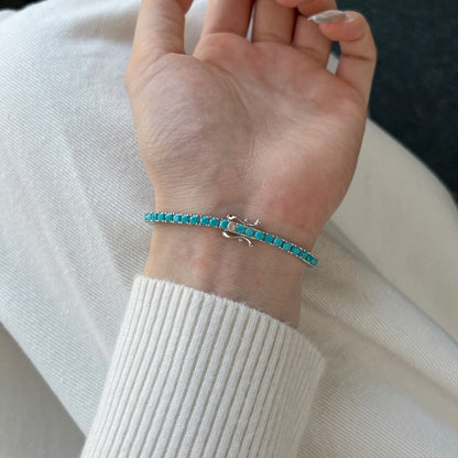 [Noble Jewelry]Dainty Charming Round Cut Tennis Bracelet