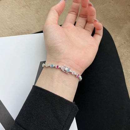 [Noble Jewelry]Radiant Water Drop Shape Daily Bracelet