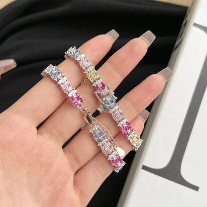 [Noble Jewelry]Delicate Colorful Multi Cut Party Bracelet