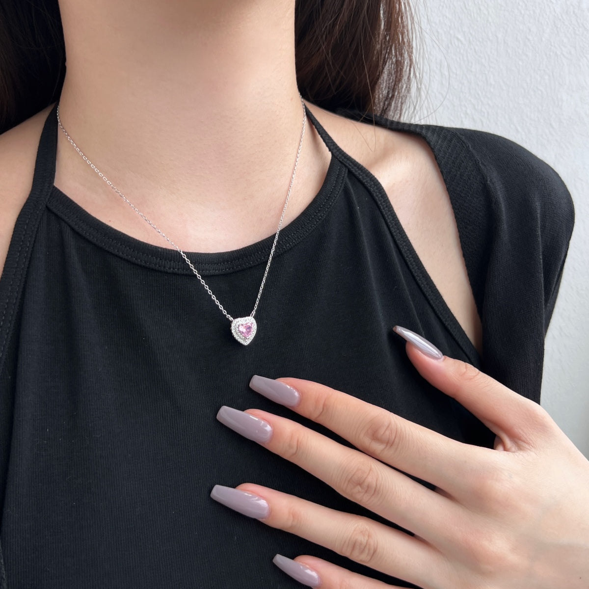 [Noble Jewelry]Exquisite Heart Shape Necklace