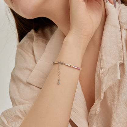 [Noble Jewelry]Delicate Romantic Heart Shape Lover Bracelet