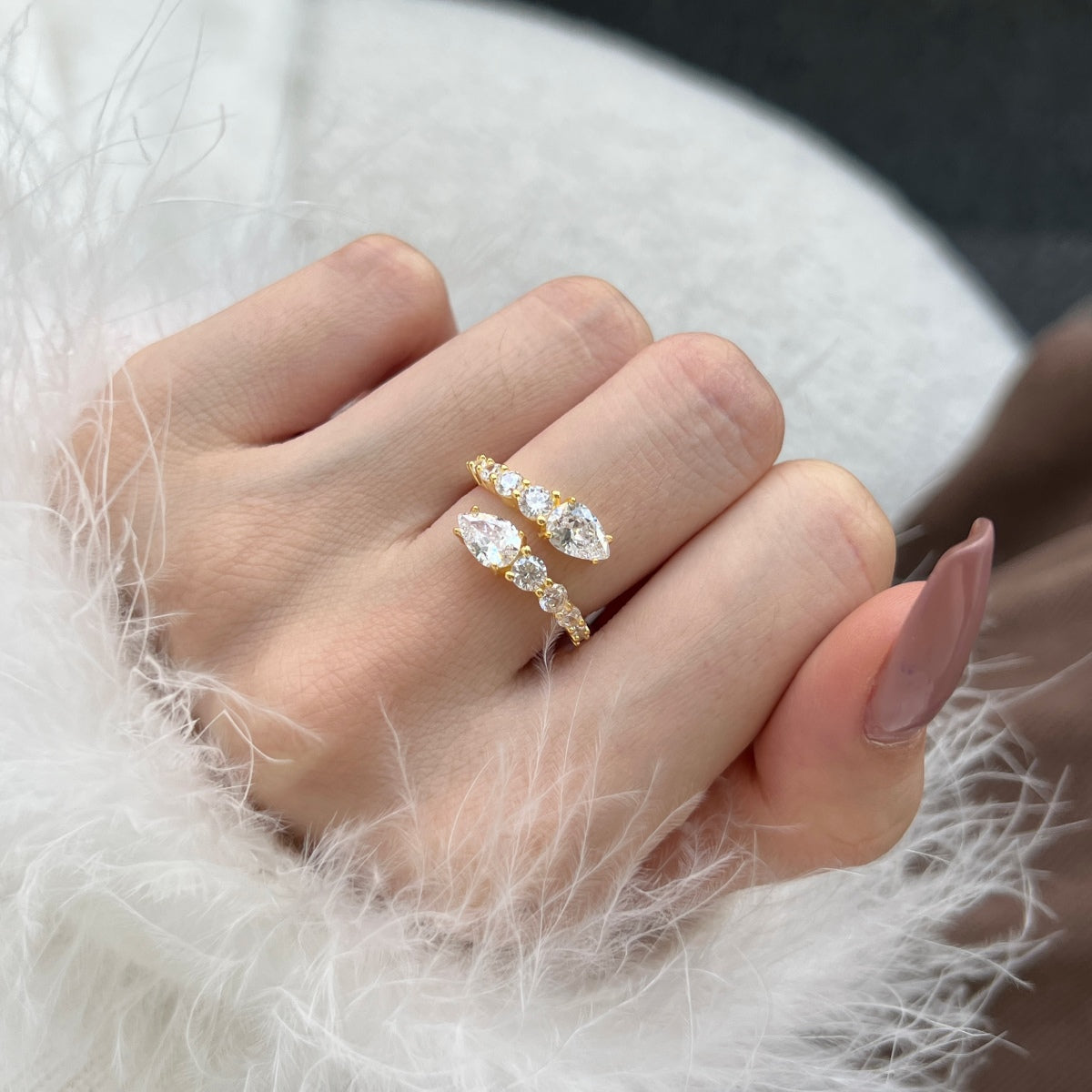 [Noble Jewelry]Delicate Lively Snake Shape Daily Ring