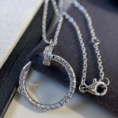 [Noble Jewelry]JUSTE NECKLACE SILVER DIAMONDS