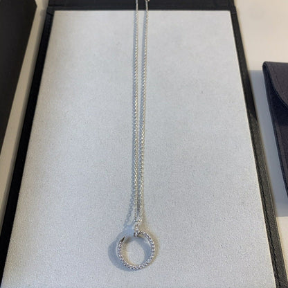 [Noble Jewelry]JUSTE NECKLACE SILVER DIAMONDS