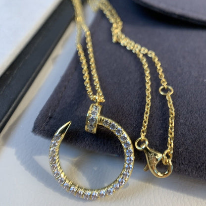 [Noble Jewelry]JUSTE NECKLACE GOLD DIAMONDS