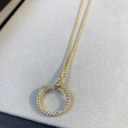 [Noble Jewelry]JUSTE NECKLACE GOLD DIAMONDS