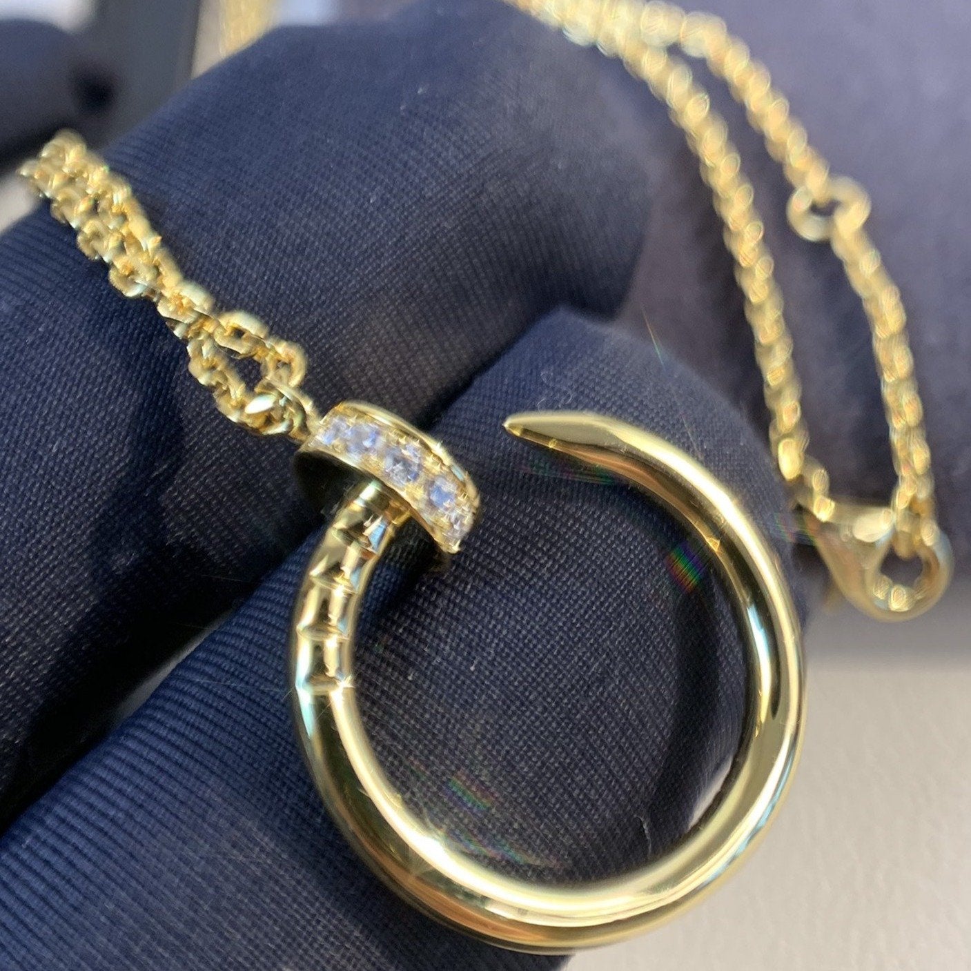 [Noble Jewelry]JUSTE NECKLACE GOLD DIAMONDS