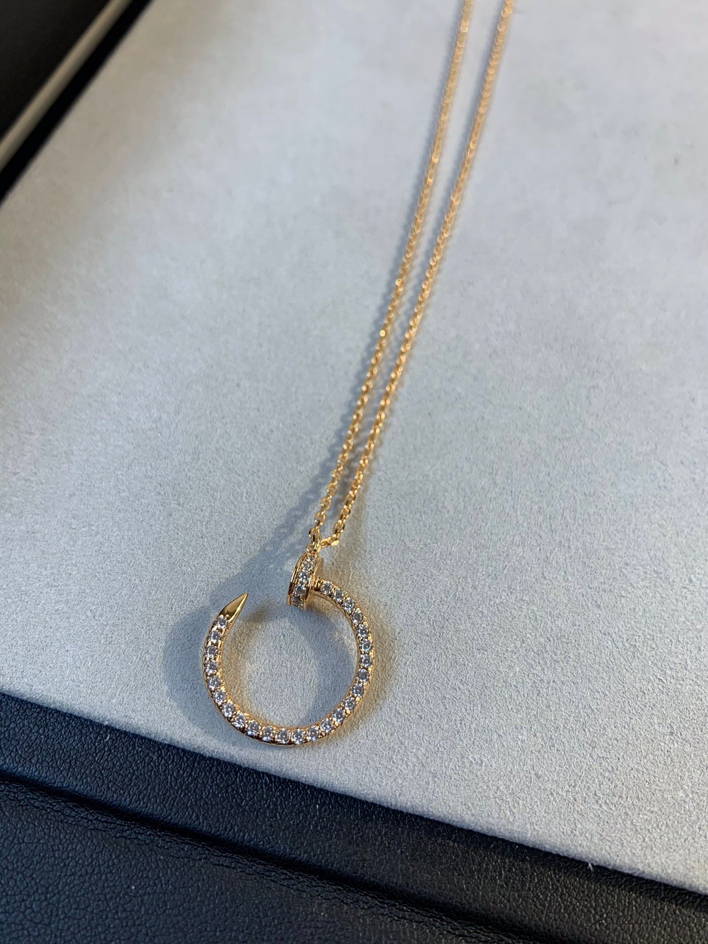 [Noble Jewelry]JUSTE NECKLACE PINK GOLD DIAMONDS