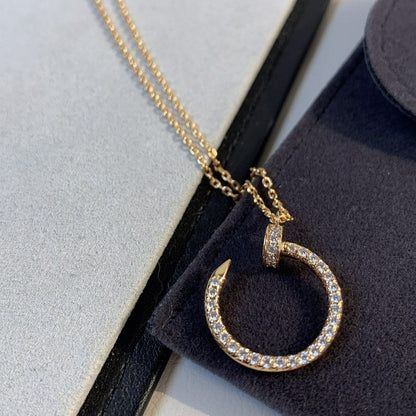 [Noble Jewelry]JUSTE NECKLACE PINK GOLD DIAMONDS