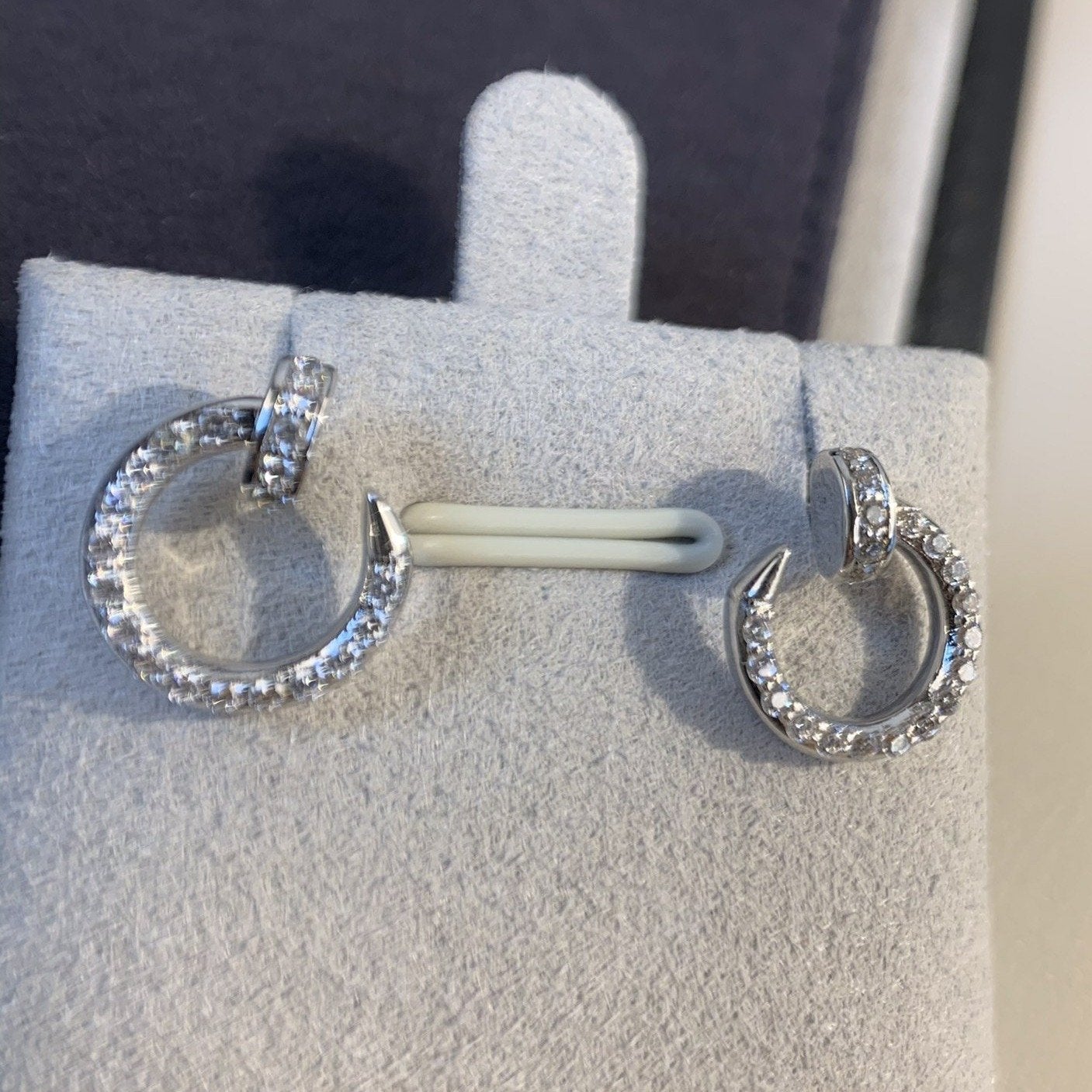 [Noble Jewelry]JUSTE EARRINGS SILVER DIAMONDS