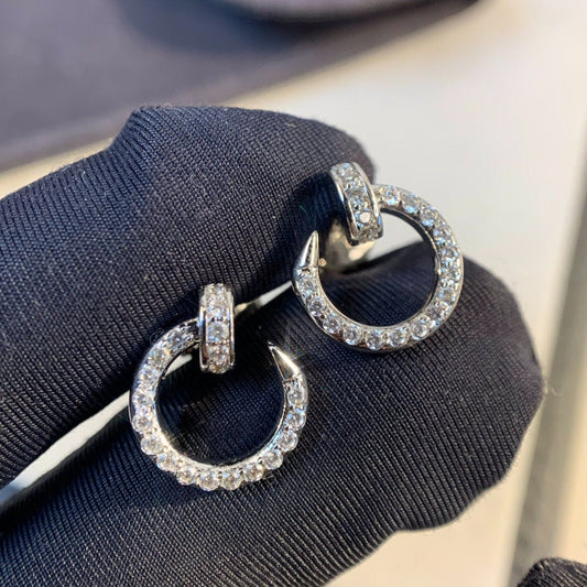 [Noble Jewelry]JUSTE EARRINGS SILVER DIAMONDS